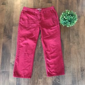 ✅Tommy Hilfiger Red Wide Leg Pants / Chinos